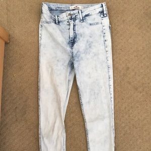 Hollister acid washed jeans